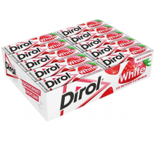 Жевательная резинка Dirol White, Клубничная поляна