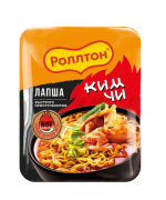 Лапша быстрого приготовления «Роллтон» со вкусом кимчи в лотке, 90 г × 24 шт.