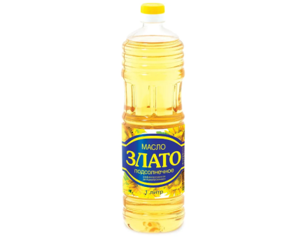 Масло подсолнечное Злато, рафинированное, 0,8 л