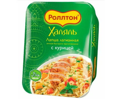 Лапша Роллтон лагманная Халяль с курицей, 90г