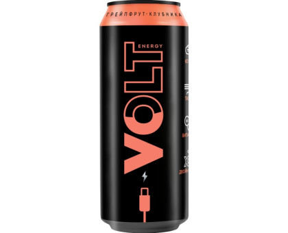 Энергетический напиток Volt Energy Грейпфрут-клубника, 0,45л / Омск