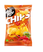 Картофельные чипсы BIGBON CHIPS со вкусом Четыре перца, 75г 