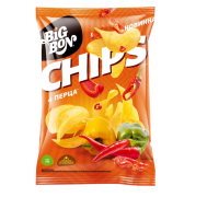 Картофельные чипсы BIGBON CHIPS со вкусом Четыре перца, 75г 