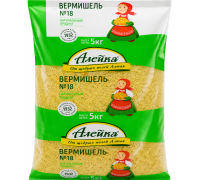 Вермишель №18, 5 кг Алейка