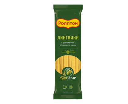 Макароны Роллтон с оливковым маслом Лингвини, 400г