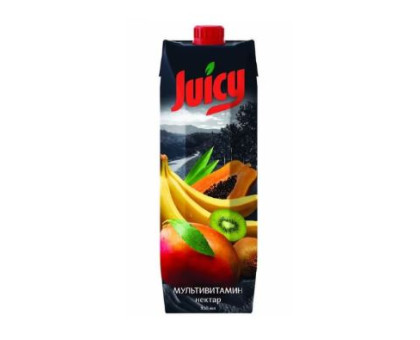 Нектар Juicy «Мультивитамин», 0,95 л × 12 шт.