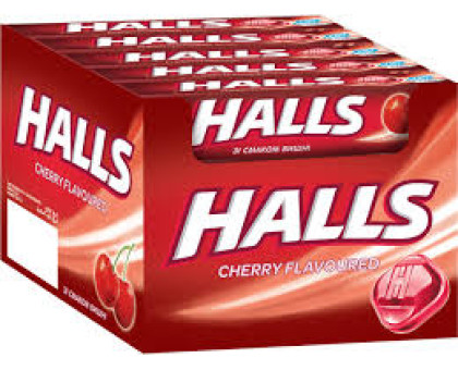 Halls Карамель леденцовая Вишня