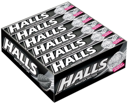 Halls Карамель леденцовая Экстра стронг 