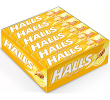 Halls Карамель леденцовая Мед - лимон