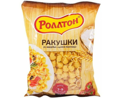 Роллтон Макароны ракушки, 400г