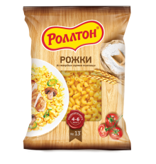 Макароны Роллтон Рожки , 400 г