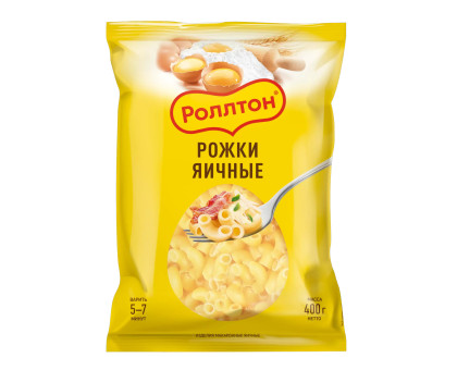 Роллтон Макароны Яичные рожки, 400г