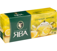 Чай зеленый Чай зеленый Принцесса Ява Сочный лимон, 25*1,5г.