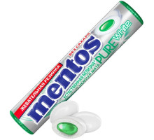Жевательная резинка Mentos Pure fresh, Нежная мята, 15,5г