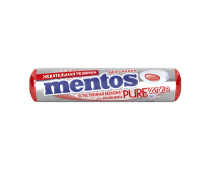 Жевательная резинка Mentos Pure fresh, Клубника, 15,5г