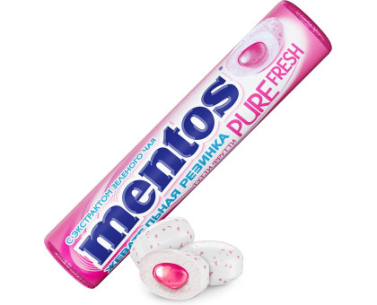 Жевательная резинка Mentos Pure fresh, Тутти-Фрутти, 15,5г