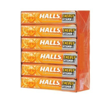 Halls Карамель леденцовая, Витамин C и апельсин