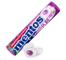 Жевательная резинка Mentos Pure fresh, Виноград, 15,5г