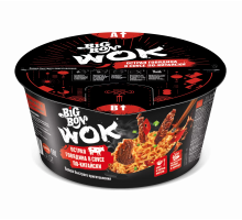Лапша быстрого приготовления Big Bon WOK острая говядина по-китайски