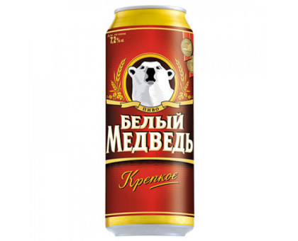 Пиво Белый медведь крепкое, 0,45л / Новосибирск 