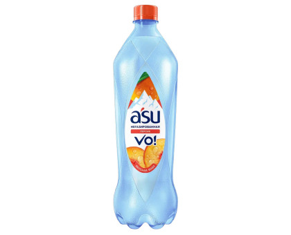 ASU вода без газа, Персик, 0,5л