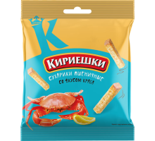Сухарики Кириешки пшеничные со вкусом краба, 40г