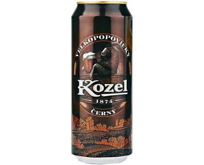 Пивной напиток  Velkopopovicky Kozel темное, 0,45л / НСК