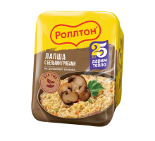 Лапша Роллтон с белыми грибами по домашнему, 90г 