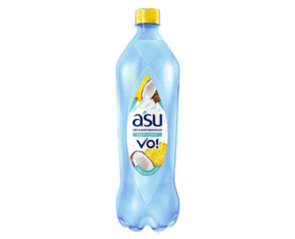 Вода питьевая ASU негазированная со вкусом кокоса и ананаса, 0,5 л