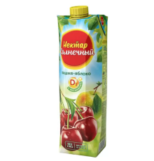 Напиток сокосодержащий Нектар Солнечный Вишня-Яблоко, 0,95л 
